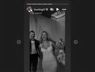 T.J. Brodie's wife, Amber, was also present (via Instagram/@amberdeb)